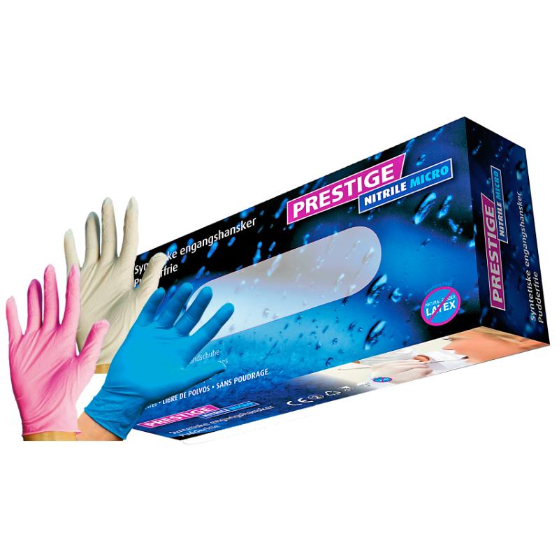 Nitrile handsker blå L Prestige