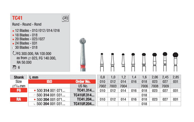 Finerbor rund rød TC41 RA 023