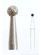 Edenta diamantbor rund gul C801 FG 025