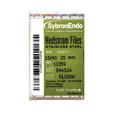Hedstrøm file Sybron nr.80 25mm sort 61702