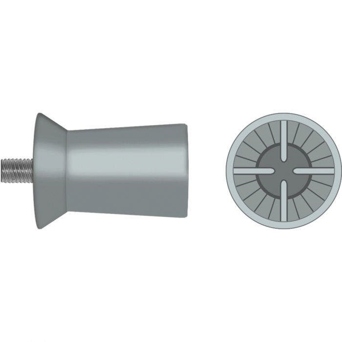 Hawe gummikopper Screw-Type Webbed lysgrå 9001/30