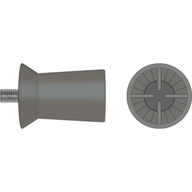 Hawe gummikopper Screw-Type Webbed mørkgrå 9002/30