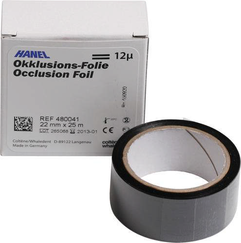 Hanel artikulationspapir på rulle dobbelttsidet 12my sort