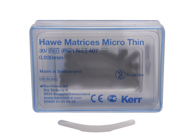 Hawe matricer præmolar u.buer 0,03mm 407