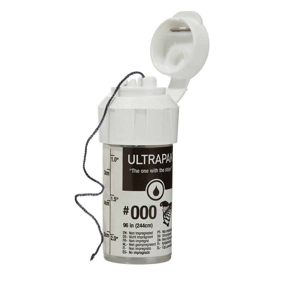 Ultrapak CleanCut pochetråd nr. 000 sort 9331