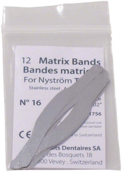 Nystrøm matricer molar u.buer 0,05mm nr 16