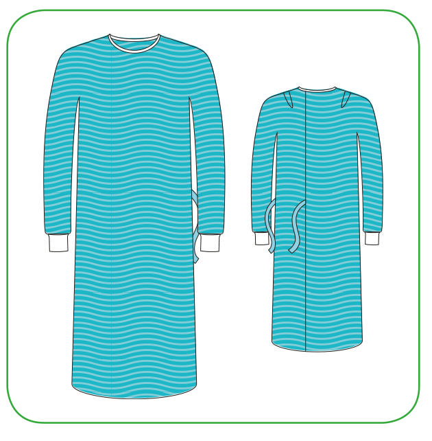 Barrier oprationskittel SP large grøn 680102