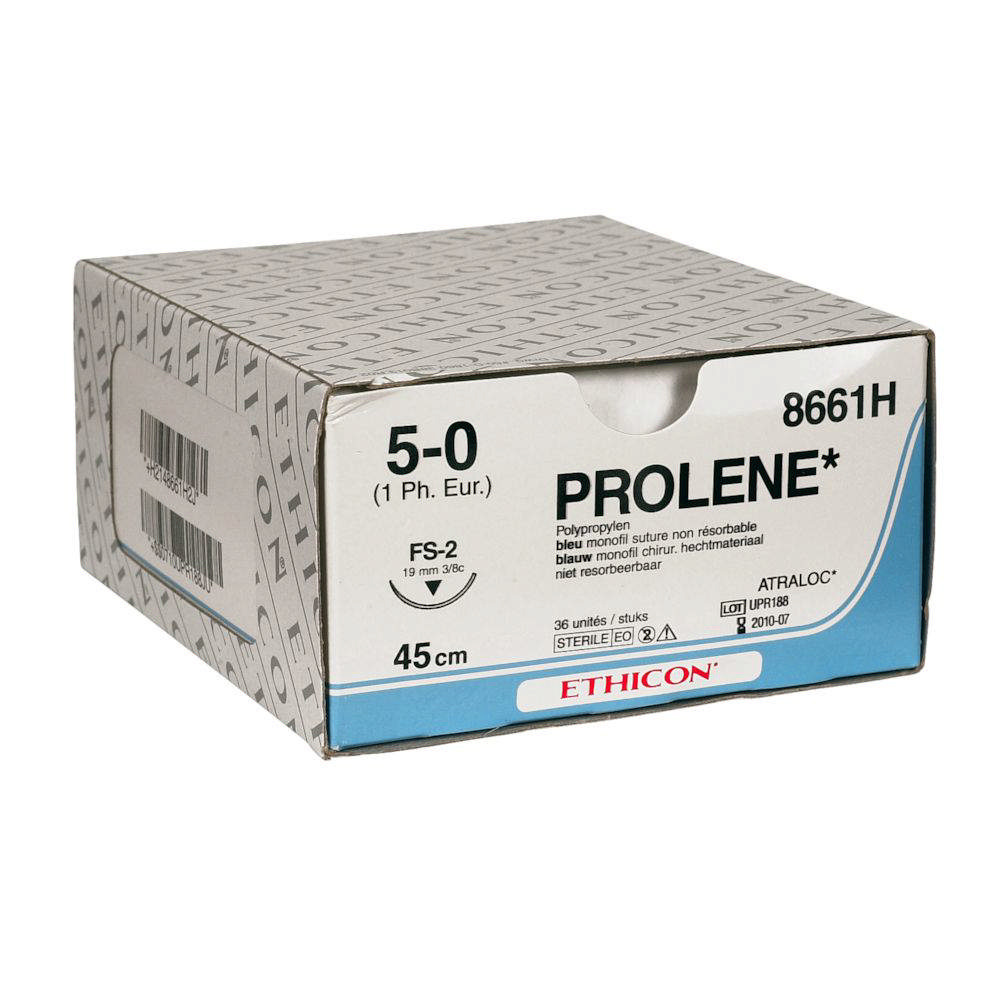 Ethicon Prolene sutur 8661H  FS2/5-0 blå 