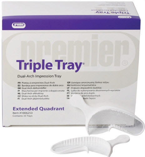 Triple Tray aftryksske Forlænget kvadrant 1006253