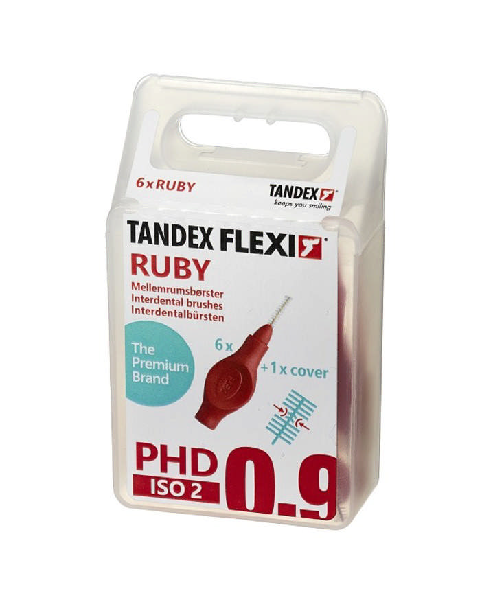 Tandex Flexi interdentalbørste rød PHD 0,9  