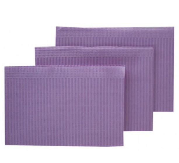 Prestige patientservietter m/plast 45 x 33cm lavendel