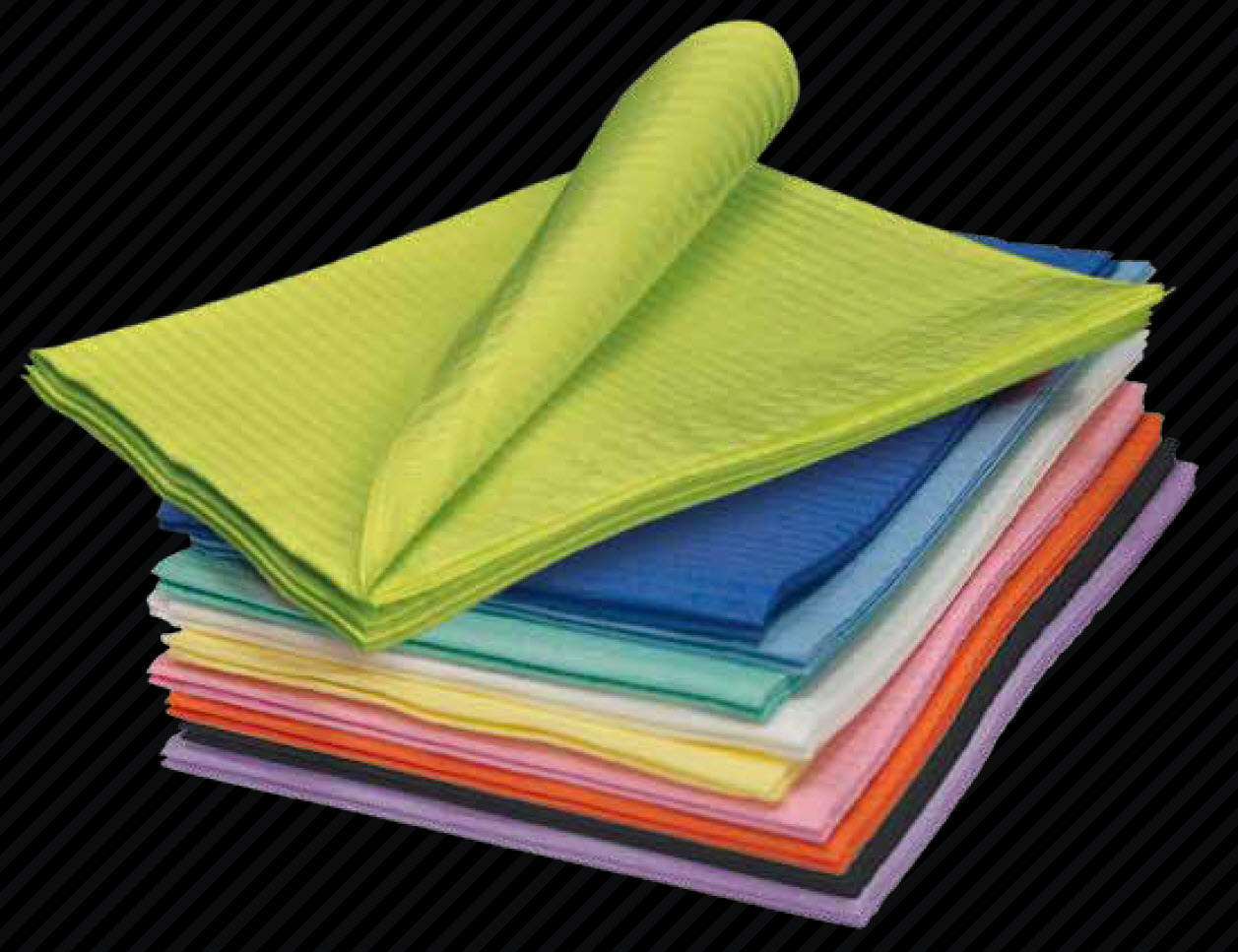 Prestige patientservietter m/plast 45 x 33cm limegrøn 