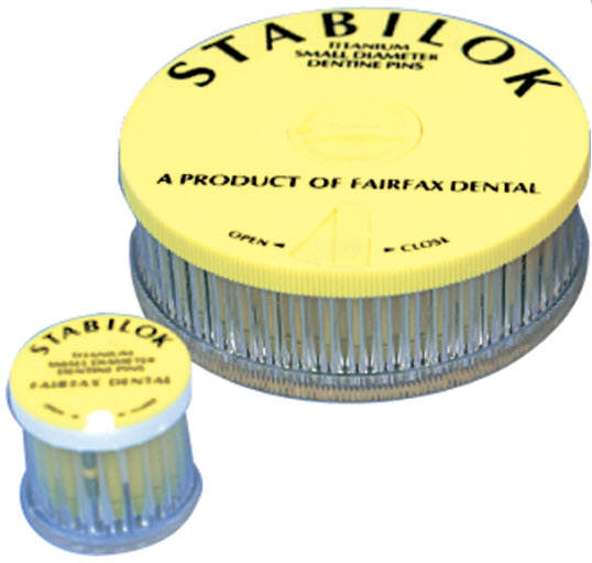 Stabilok titaniumsstifter 0,60mm gul sæt