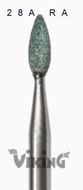 Grøn sten flammeformet  nr 28A RA