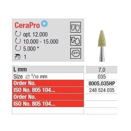 Keramik polerer  8005 035HP