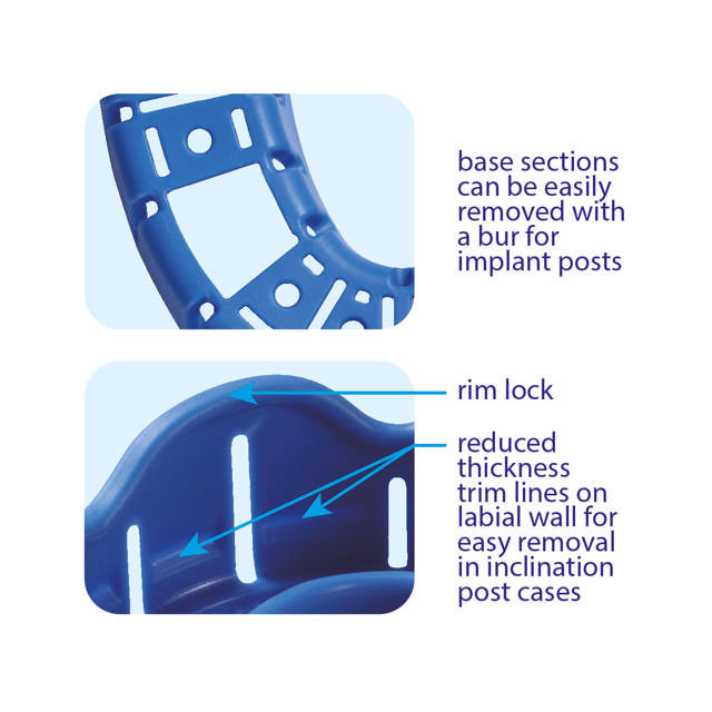 Premium aftryksskeer plast blå UK small  416