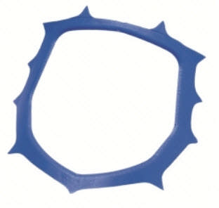 Directa kofferdamramme, plast blå 600881