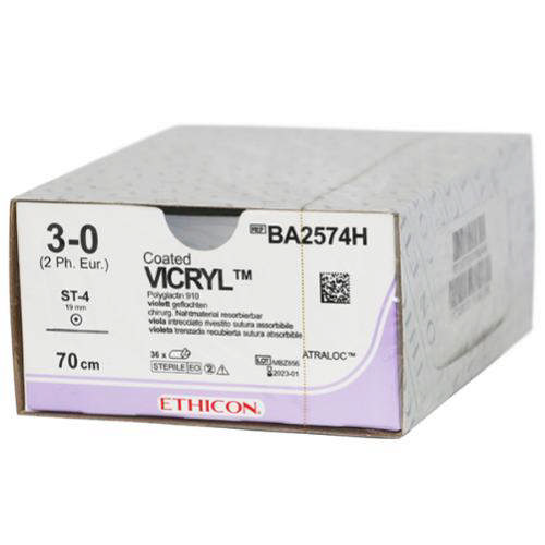 Ethicon vicryl sutur BA2574H ST-4/3-0 
