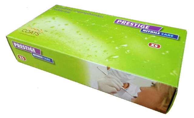 Prestige Nitrile Care handsker blå Str. L