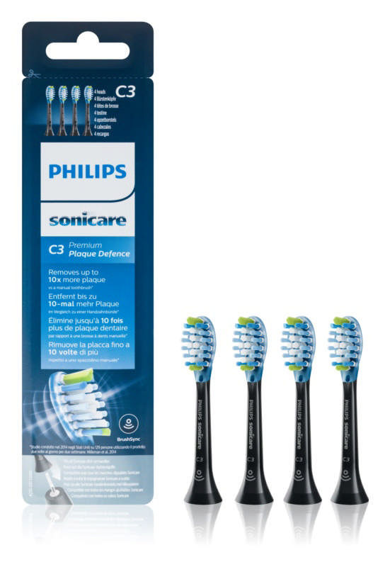 Børstehoved Prem. Plaque Defence sort HX9044/33