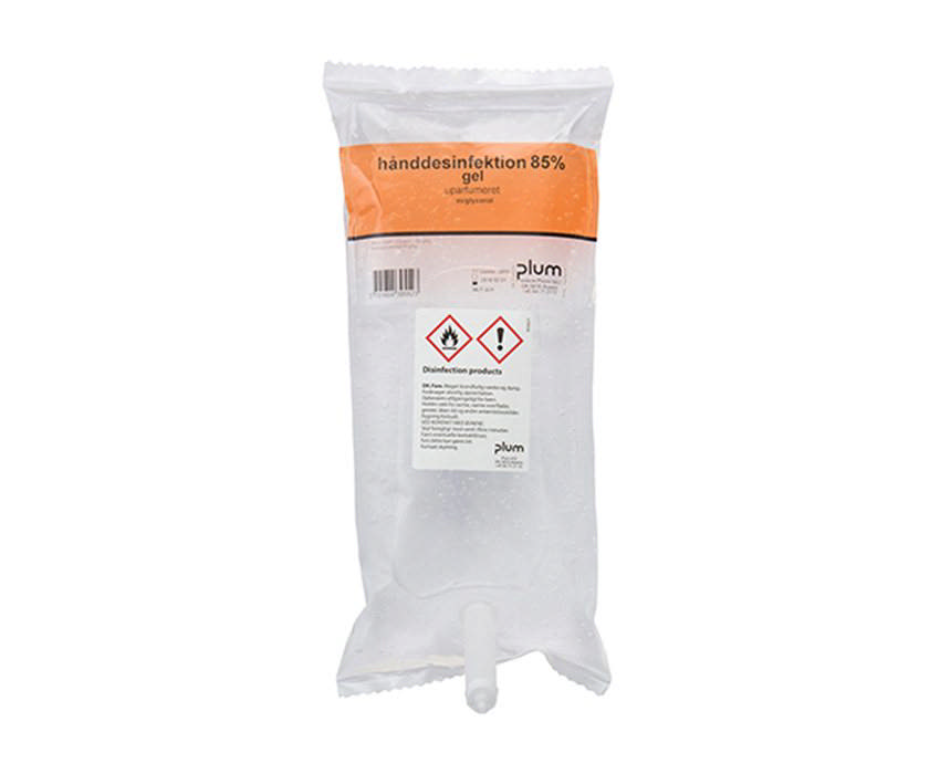 Plum hånddes 85% gel pose t/automatdisp 1000ml