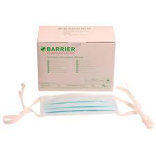 Mølnlycke mundbind IIR 4234 m/bindebånd antidug blå