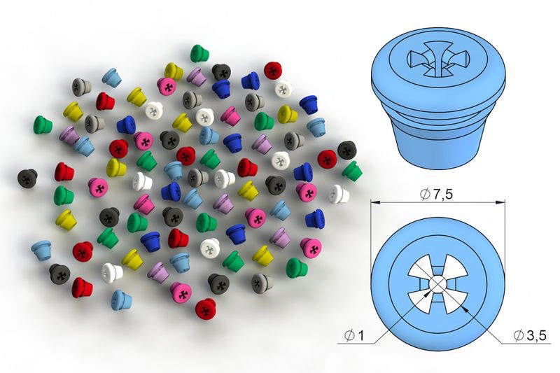 Nichrominox Silicone Plugs gul