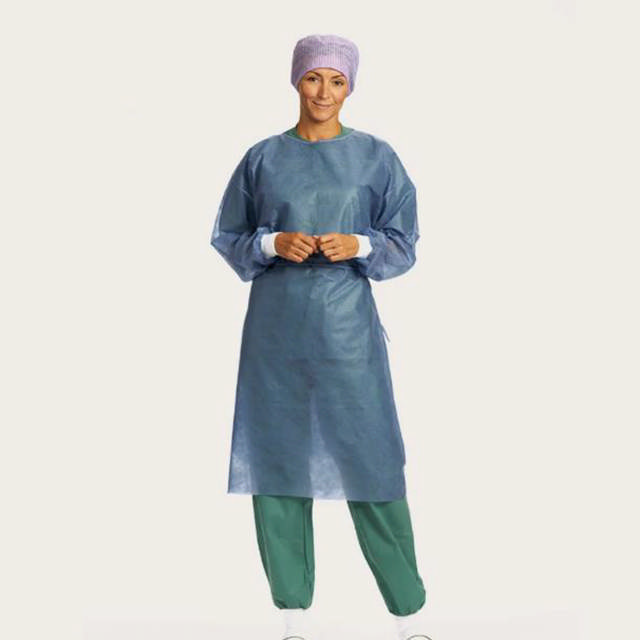 Overtrækskittel m. manchet mørkeblå XL