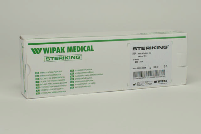 Mpack autoklaveposer 7,5 x 27cm grøn