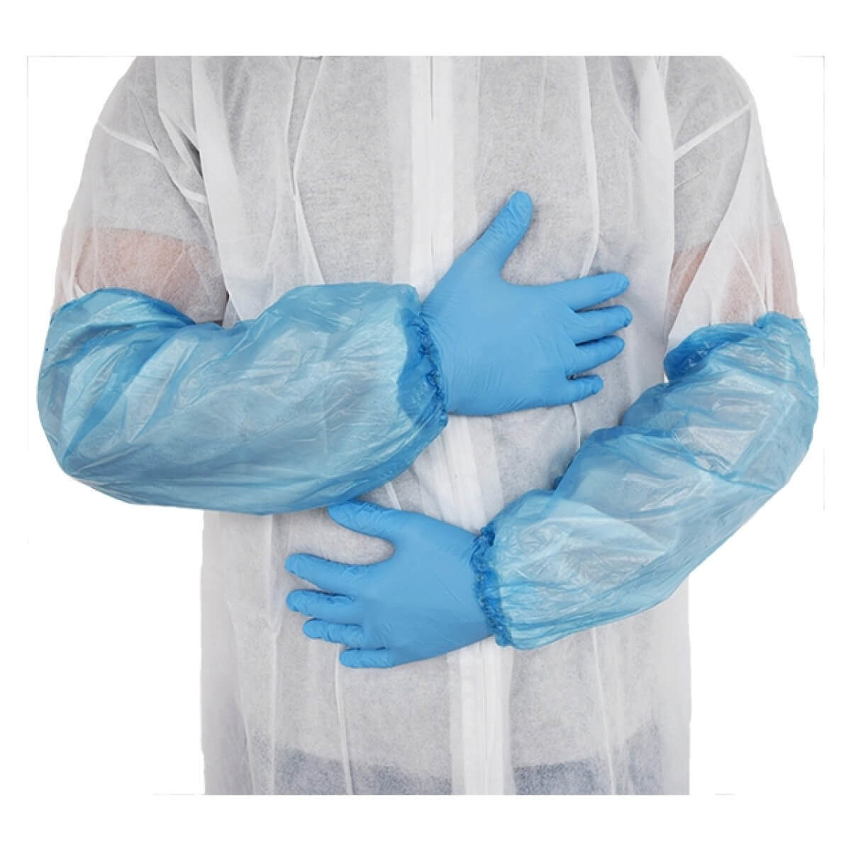 Beskyttelsesærmer plast  blå