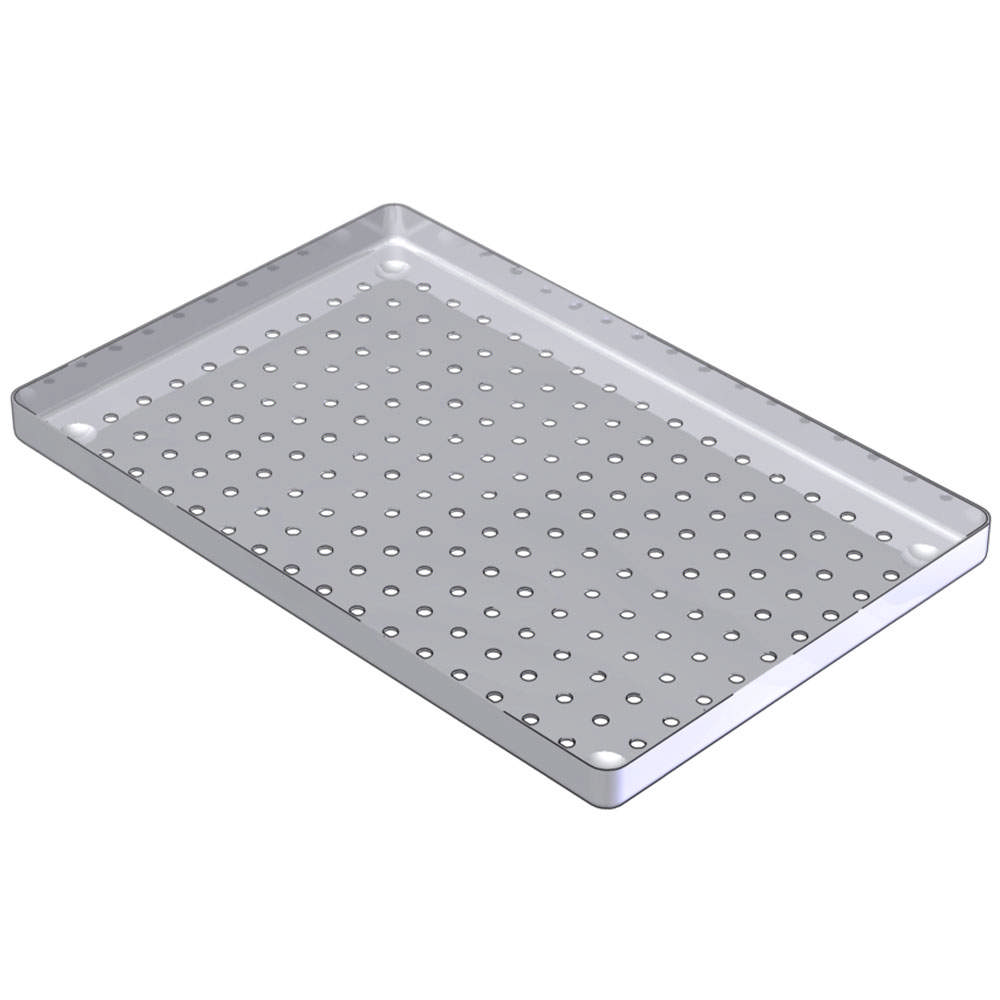 Nichrominox bakke perforeret  rustfrit stål 18 x 28cm