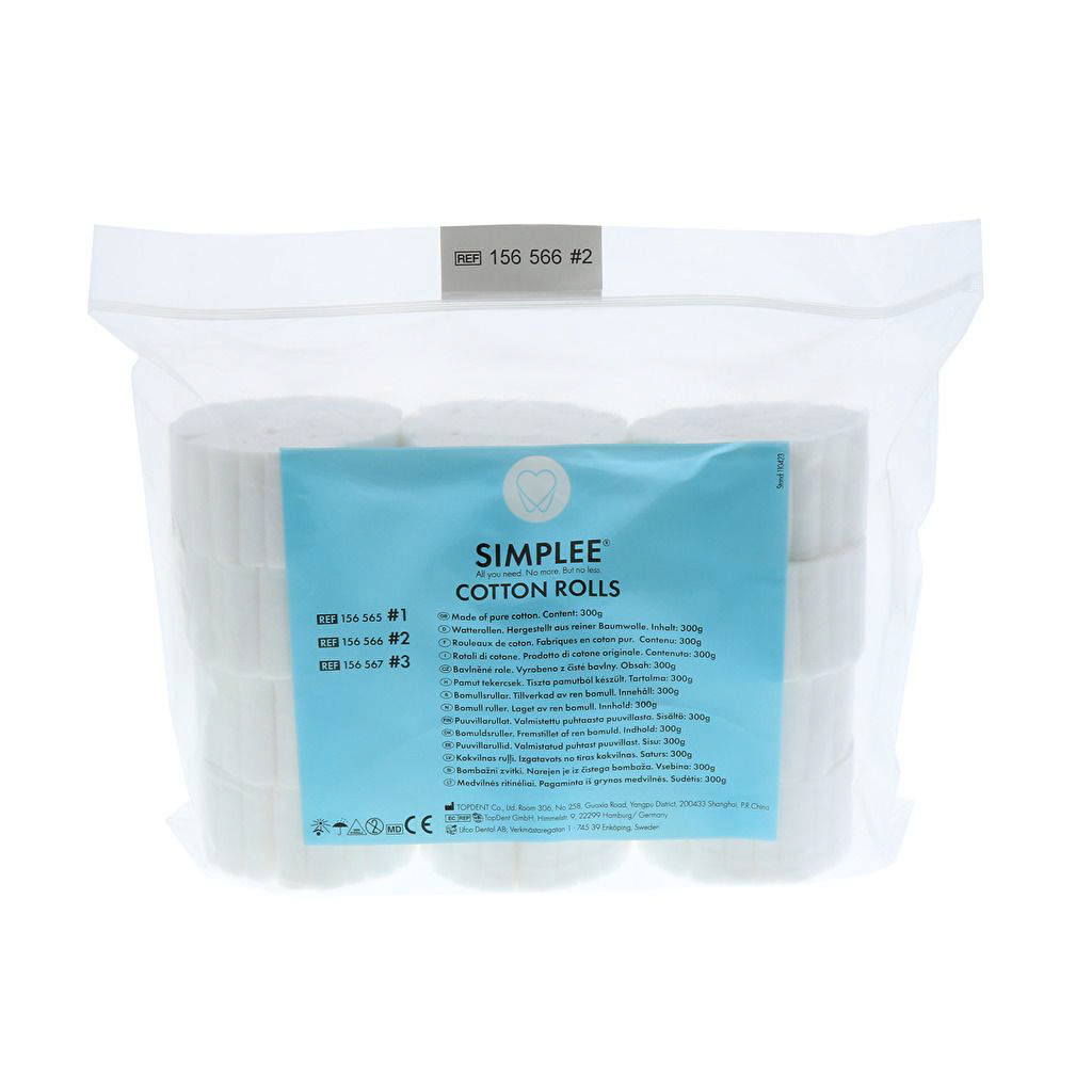 Simplee vatruller nr 2, 600stk 156566