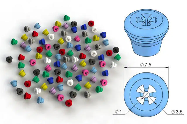Nichrominox Silicone Plugs blå