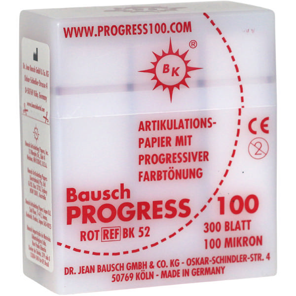 Artikulationspapir Progress 100my rød BK52