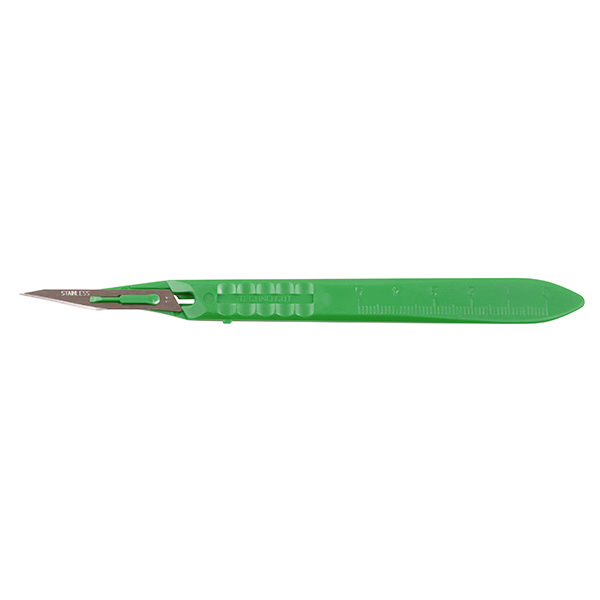 Razormed skalpeller m/skaft nr. 11 sterile, 10stk  759636