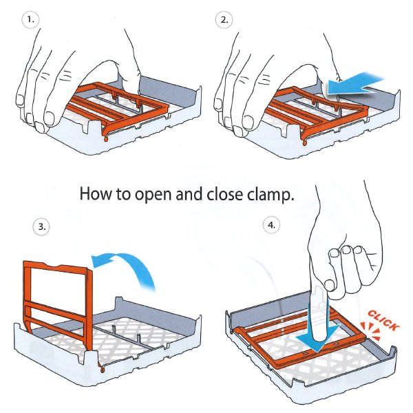 Practipal bøjle til mini bakke, blå 