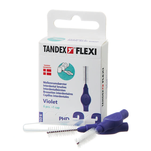 Tandex Flexi interdentalbørste violet PHD 2,3
