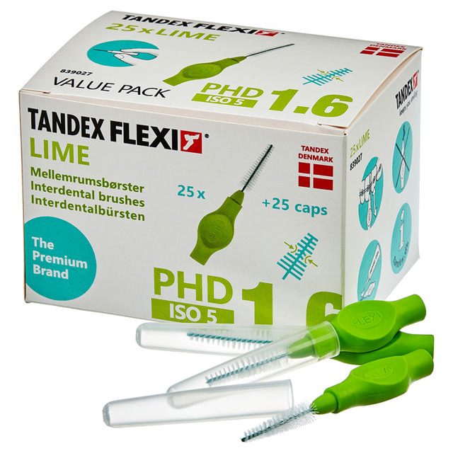 Tandex Flexi interdentalb. lime konisk PHD 1,6  25stk