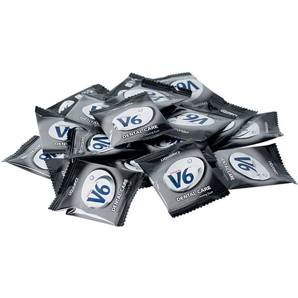 V6 tyggegummi lakrids