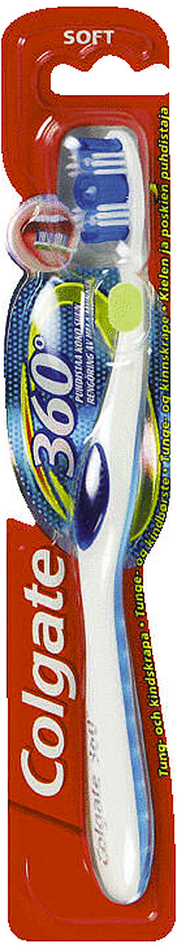 Colgate tandbørster 360 Soft  61010367