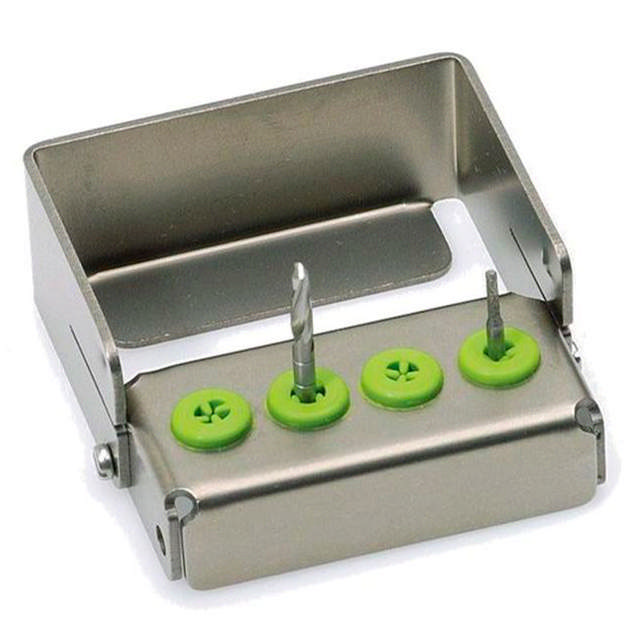 Nichrominox Plug In borstander til 4 bor grøn