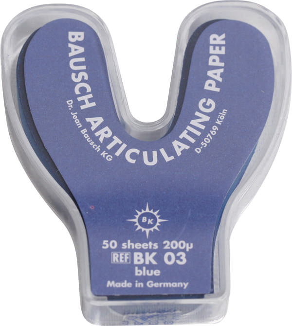 Artikulationspapir hestesko 200my blå BK03