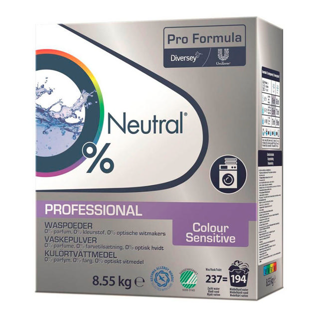 Neutral Color Sensitive vaskepulver 8,55 kg