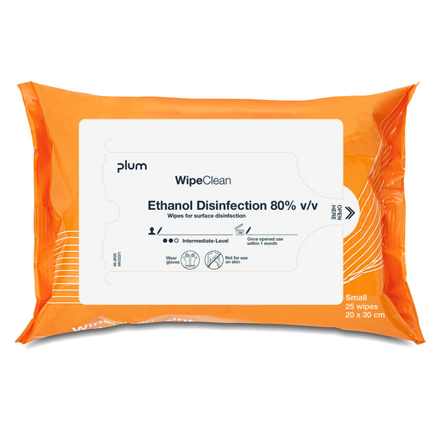 Plum WipeClean Ethanol Disinfection 80% S orange