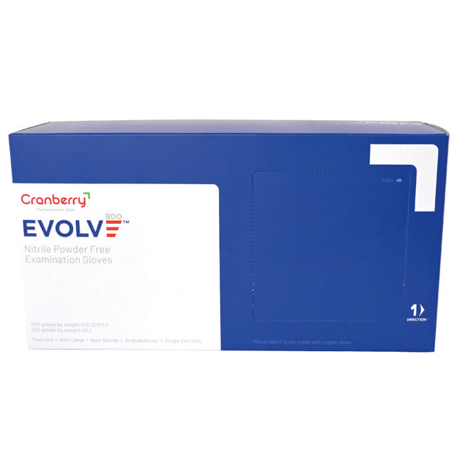 CB Evolve nitril handske blå str. XL  250stk.