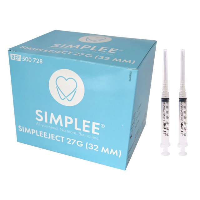 Simplee Endodontic 27G/0,4 x 32mm 3ml sæt 500728
