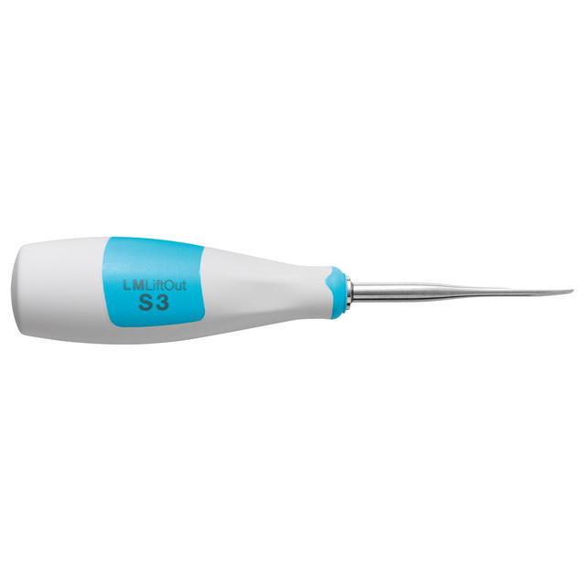 LM LiftOut periotom, S3, lige, 3mm turkise