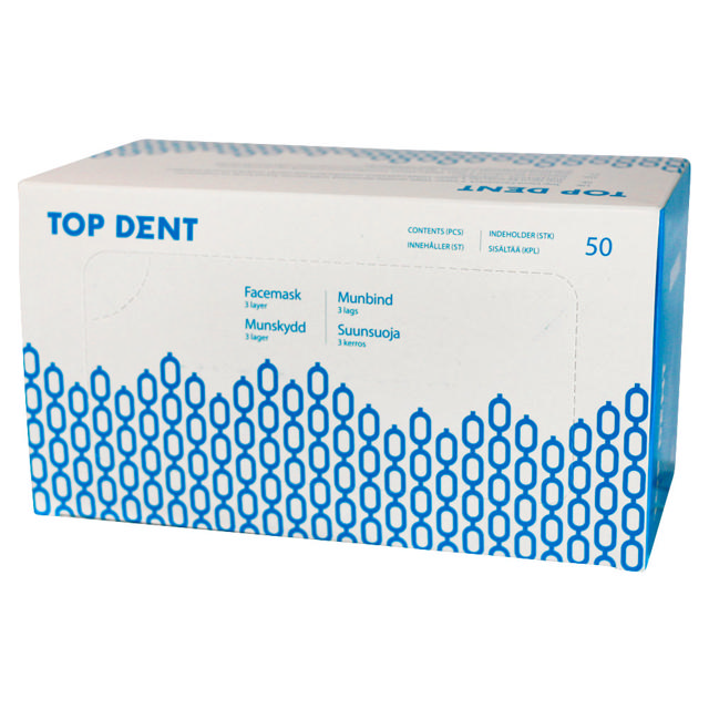 TopDent mundbind type II m/elastik blå