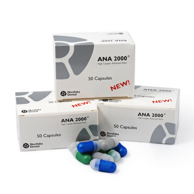 ANA 2000 amalgam kapsler nr. 2 blå 1173100