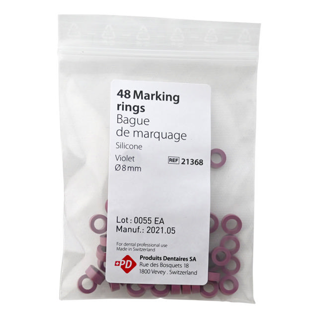 Markerings ringe til instrumenter lilla 8mm 21368